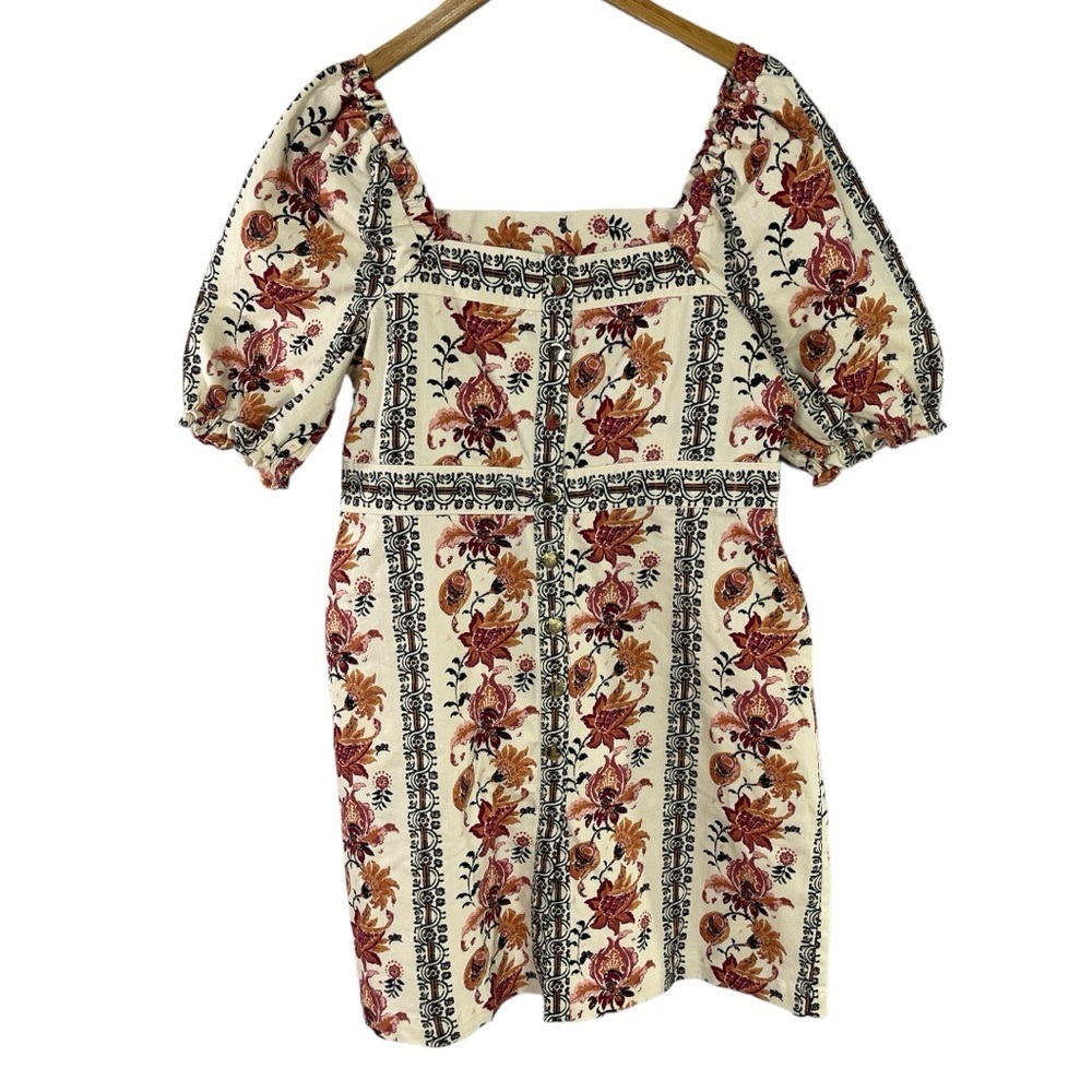 NWT Spartina 449 Catrina Denim Dress Linden size L in Vintage Thistle Stripe - Picture 8 of 12